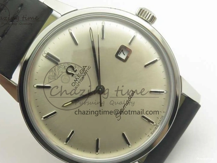 1226 Seamaster 30 1962 date SS TW Best Edition White Dial Silver Markers On Black Leather Strap MIYOTA Fashionable 8021